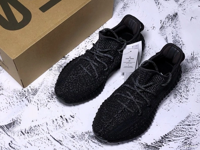 Adidas Yeezy Boost (Reflective) 350 Static Black FU9007 - V2 0819